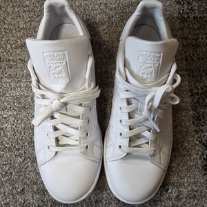 Adidas Stan Smith Sneakers – All White Leather – Men’s 8